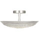 Arctic Halo 3 Light 20 inch Silver Semi-Flush Mount Ceiling Light