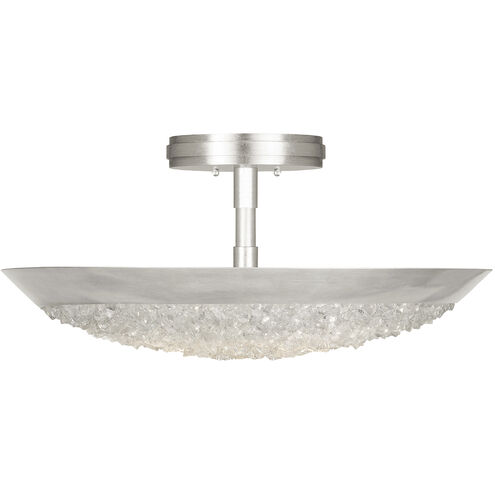 Arctic Halo 3 Light 20 inch Silver Semi-Flush Mount Ceiling Light