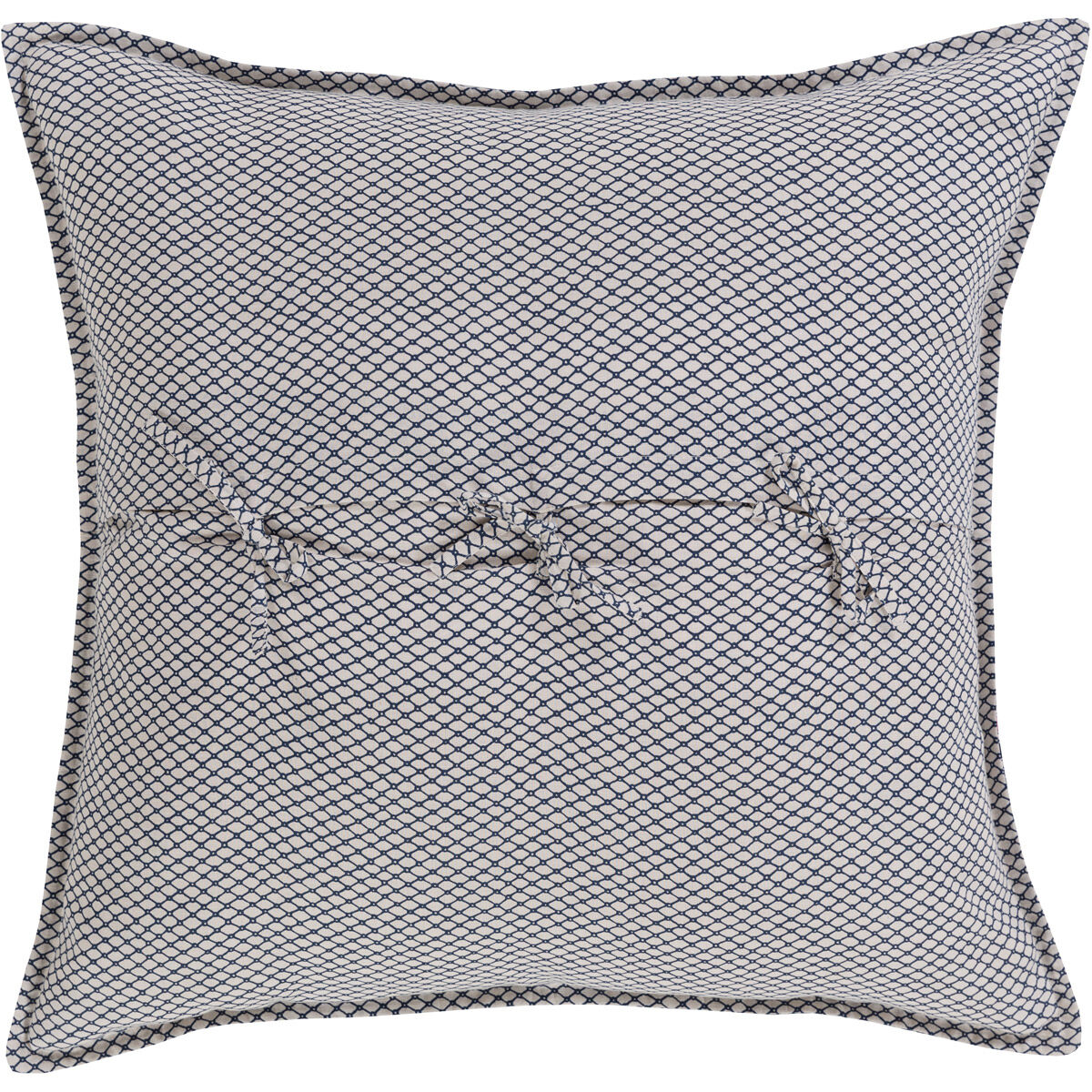 Japiko 26 X 26 inch Navy and Tan Euro Sham