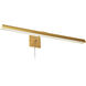 Leonardo 40 watt 32 inch Aged Brass Picture Light Wall Light 