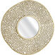 Azoni 45 X 45 inch Soft Gold with Mirror Wall Mirror