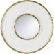 Hand Hammered and Acrylic 46.5 X 46.5 inch Gold Mirror
