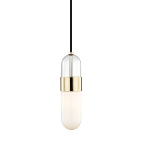 Emilia LED 5 inch Polished Brass Pendant Ceiling Light