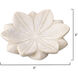 Lotus 6 X 6 inch White Marble Plates, Set of 3