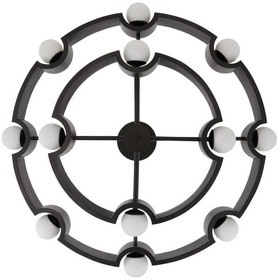 Hans 12 Light 44 inch English Bronze Chandelier Ceiling Light