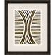 Abstract Collection Brown Framed Art