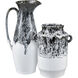 Gallemore Black and White Pitcher