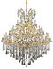 Maria Theresa 49 Light 60 inch Gold Foyer Ceiling Light in Clear, Royal Cut
