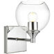 Foster 1 Light 6 inch Chrome Bath Sconce Wall Light