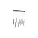 Canada LED 8 inch Chrome Multi-Pendant Ceiling Light