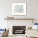 East Coast / Gulf Coast / West Coast Blue and Beige and White Framed Art, Propac