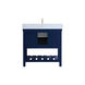 Clement 36 X 22 X 34 inch Blue Bathroom Vanity Cabinet
