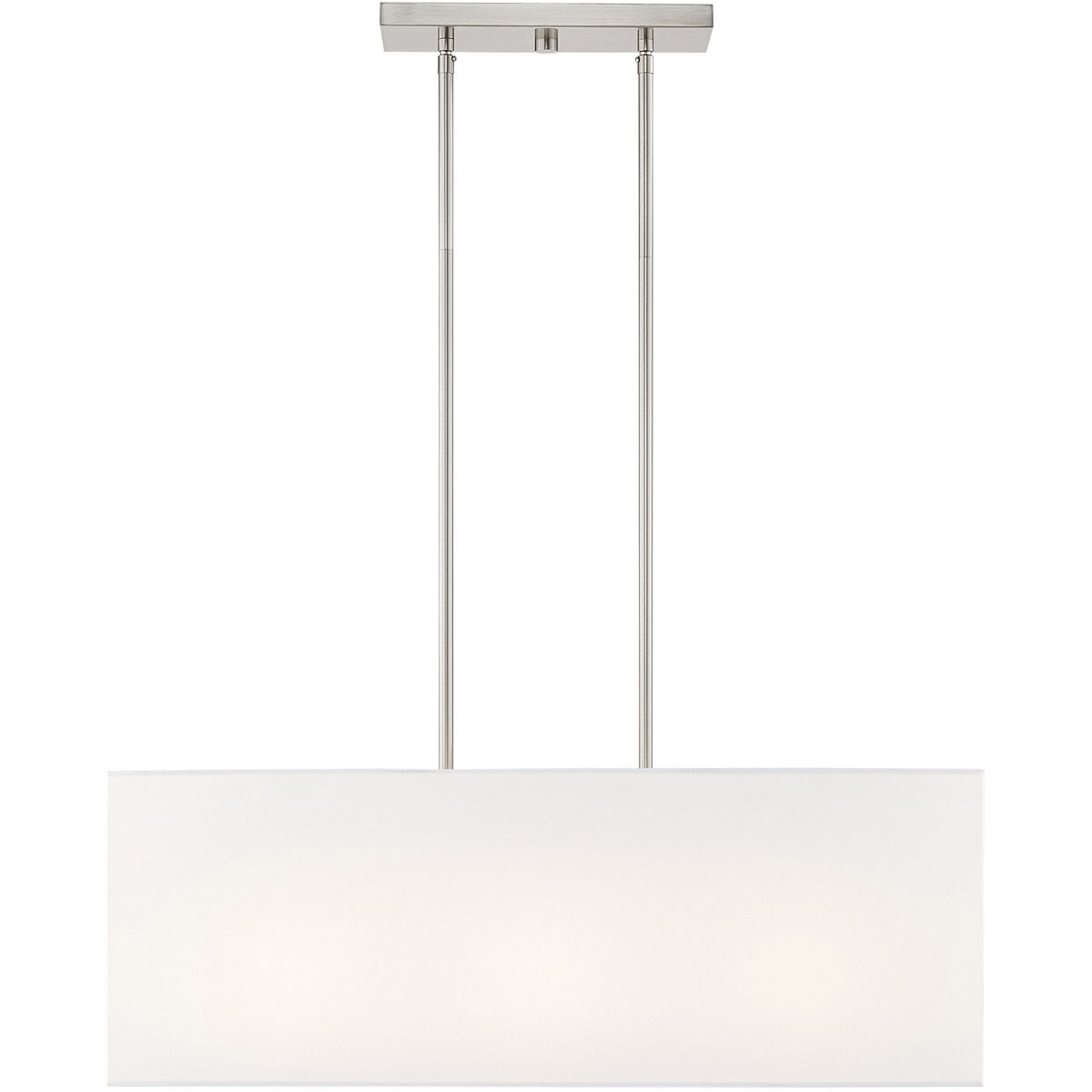 Summit 3 Light 28 inch Brushed Nickel Linear Chandelier Ceiling Light