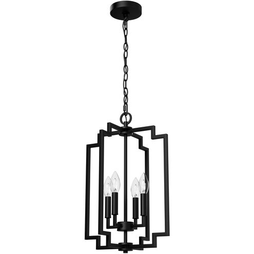 Zoanne 4 Light 14 inch Matte Black Pendant Ceiling Light