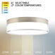 Twist-N-Lite LED 9 inch Brushed Nickel Flush Mount Ceiling Light, WAC Limited