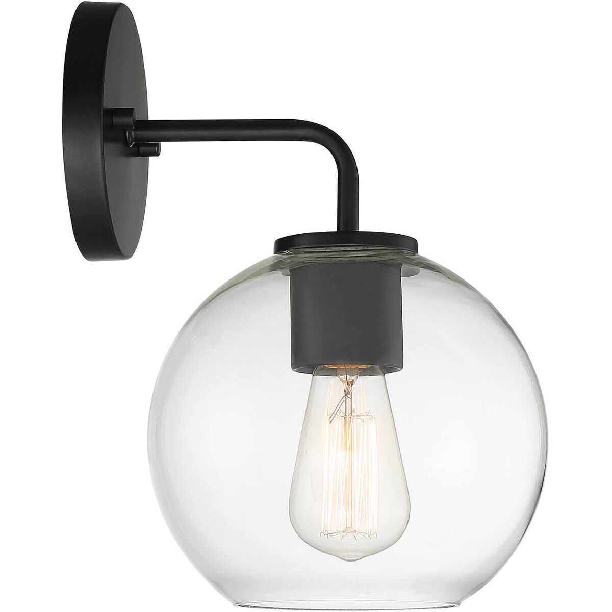 Farmhouse Outdoor Wall Lantern in Black