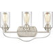 Market Square 3 Light 20 inch Brushed Nickel Vanity Light Wall Light