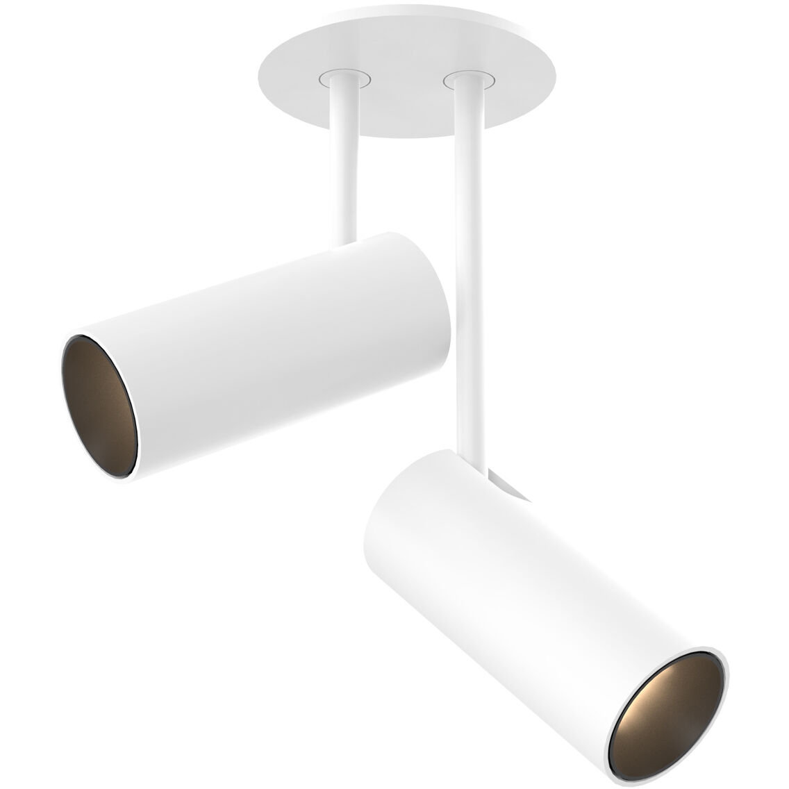 Downey LED 2.38 inch White Semi-Flush Mount Ceiling Light