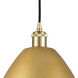 Ballston Dome 1 Light 12 inch Satin Gold Mini Pendant Ceiling Light