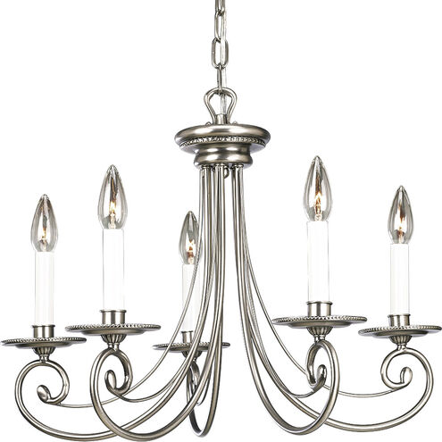 Bradford 5 Light 22 inch Antique Nickel Chandelier Ceiling Light