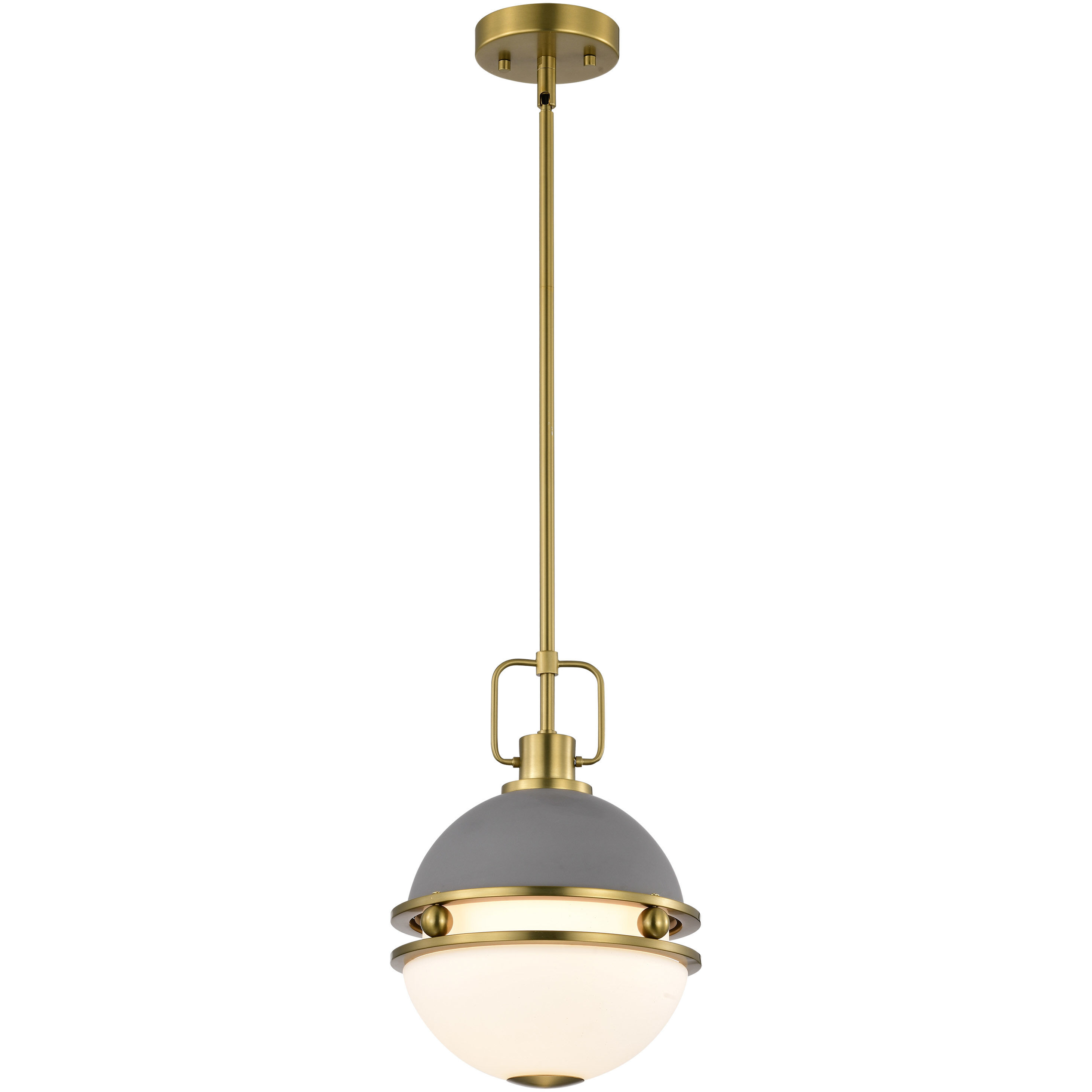 Everton 1 Light 10 inch Matte Gray Pendant Ceiling Light