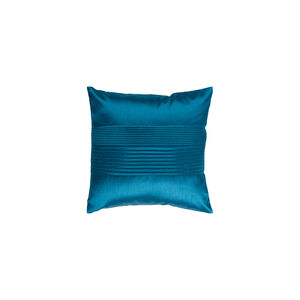 Solid Pleated 18 X 18 inch Deep Teal Pillow Kit, Square