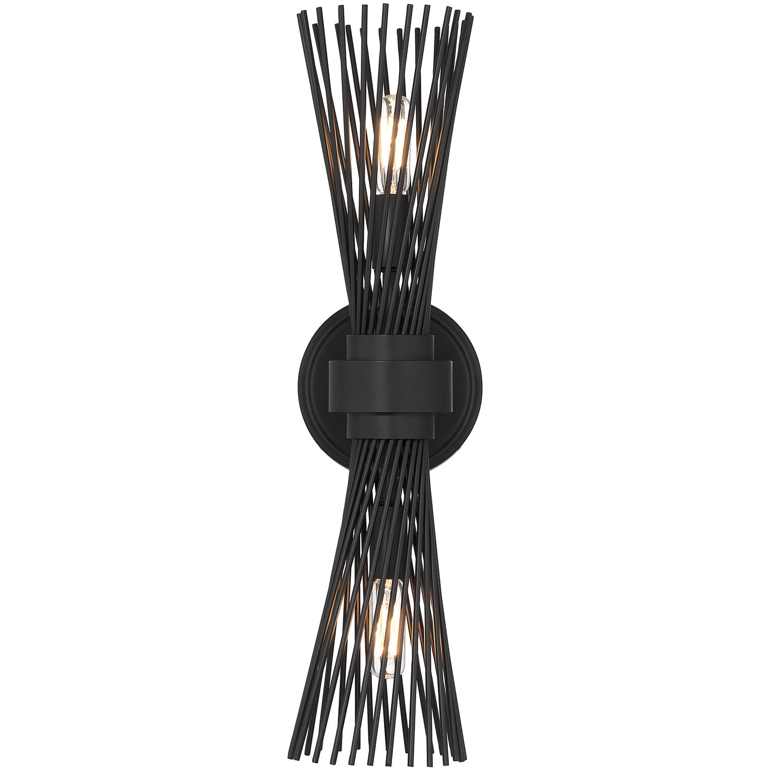Longfellow 2 Light 5.12 inch Matte Black Wall Sconce Wall Light