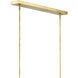 Tenby 4 Light 42 inch Contemporary Gold Leaf/Abaca Rope Chandelier Ceiling Light