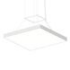 Pi 1 Light 30 inch Satin White Pendant Ceiling Light in 3000K