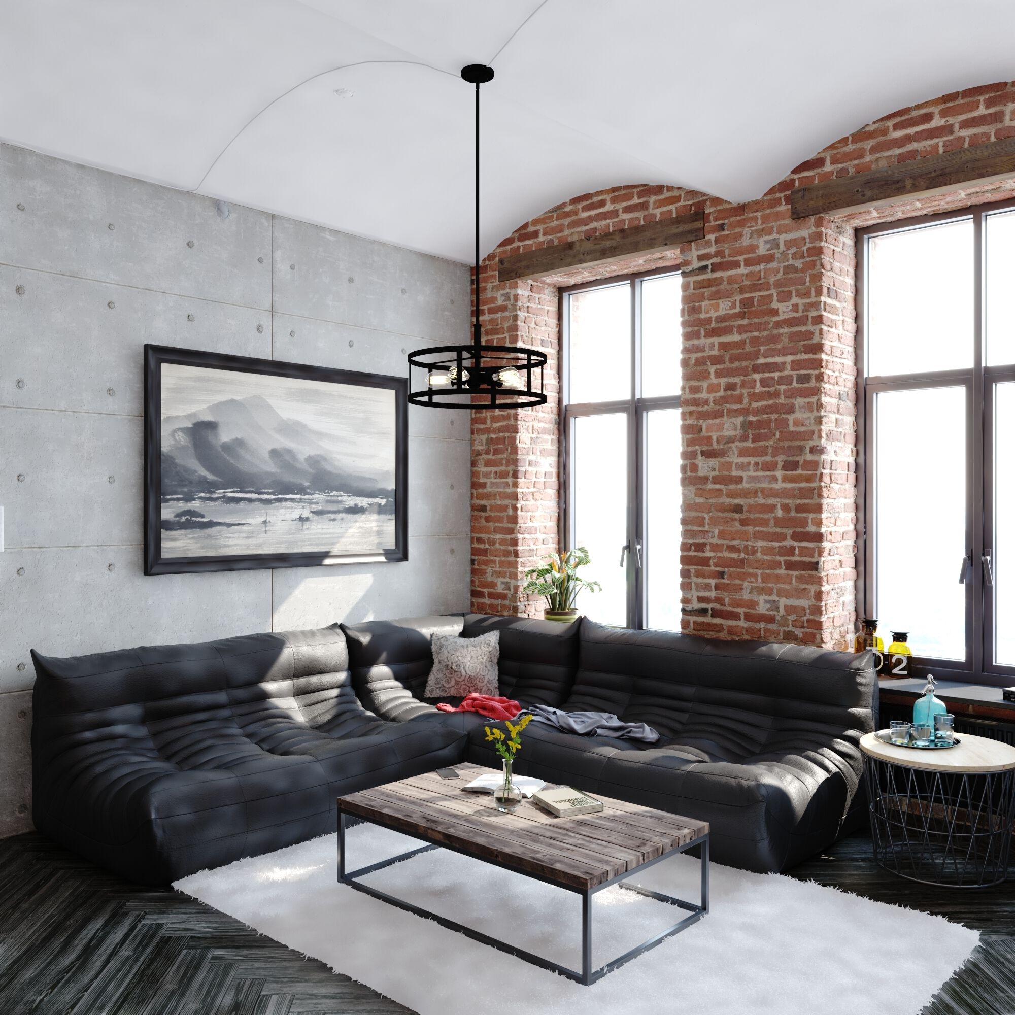 Akron LED 20 inch Oil Rubbed Bronze Pendant Ceiling Light