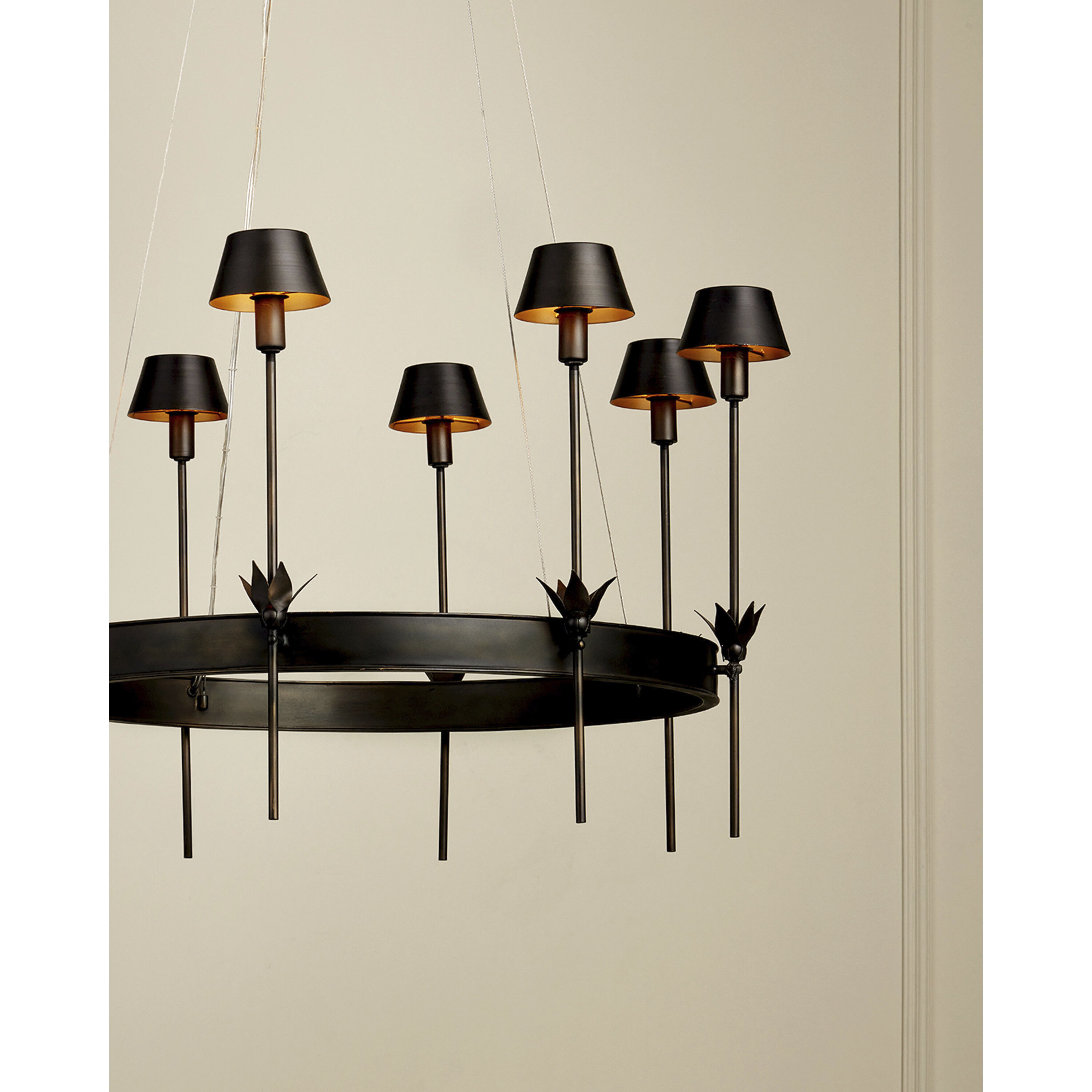 Coterie 8 Light 36 inch Bronze and Gold Chandelier Ceiling Light