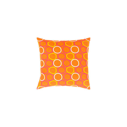 Miranda 20 X 20 inch Bright Yellow and Bright Orange Throw Pillow