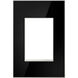 Adorne Mirror Black Wall Plate, 1-Gang