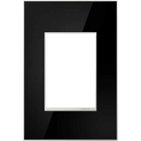 Adorne Mirror Black Wall Plate, 1-Gang