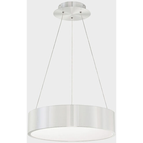 Corso LED 18 inch Brushed Aluminum Pendant Ceiling Light, dweLED