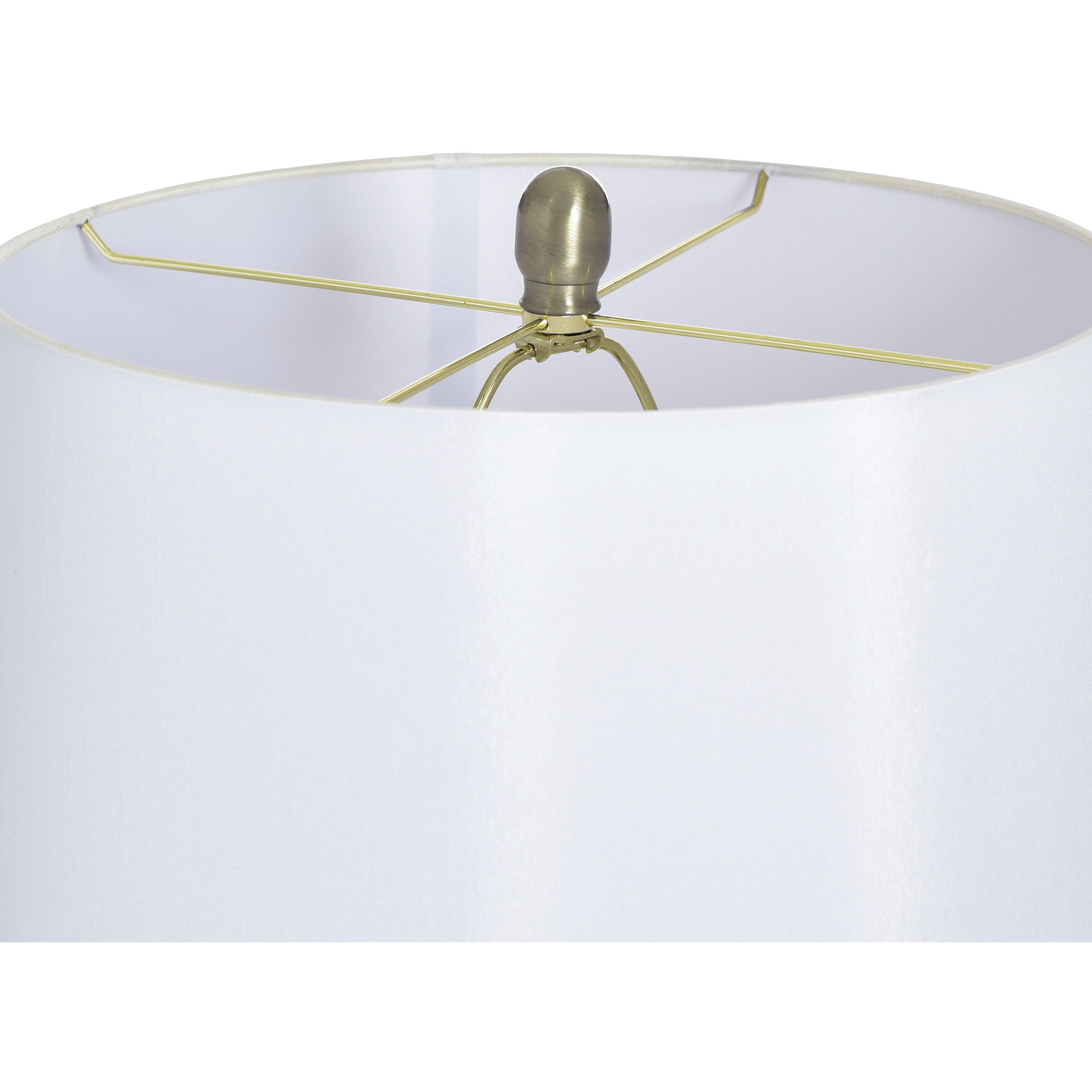 Cameron 31.5 inch 60 watt Shulen Gold and White Table Lamp Portable Light