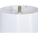 Cameron 31.5 inch 60 watt Shulen Gold and White Table Lamp Portable Light