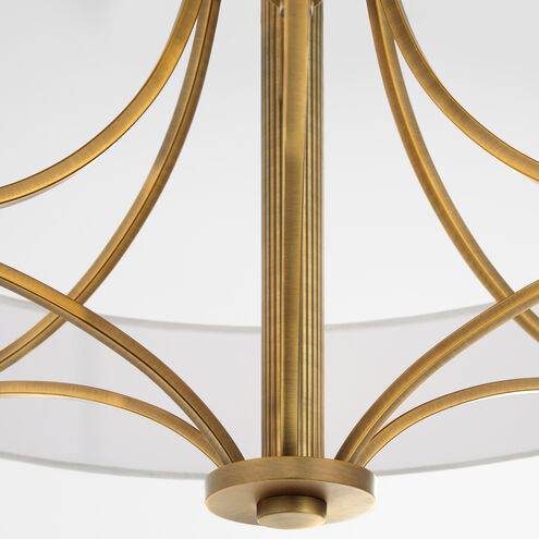 Imperial 6 Light 32 inch Brushed Brass Pendant Ceiling Light