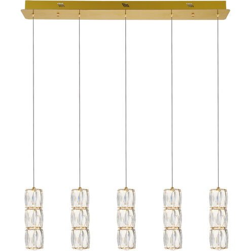 Polaris LED 36 inch Gold Pendant Ceiling Light