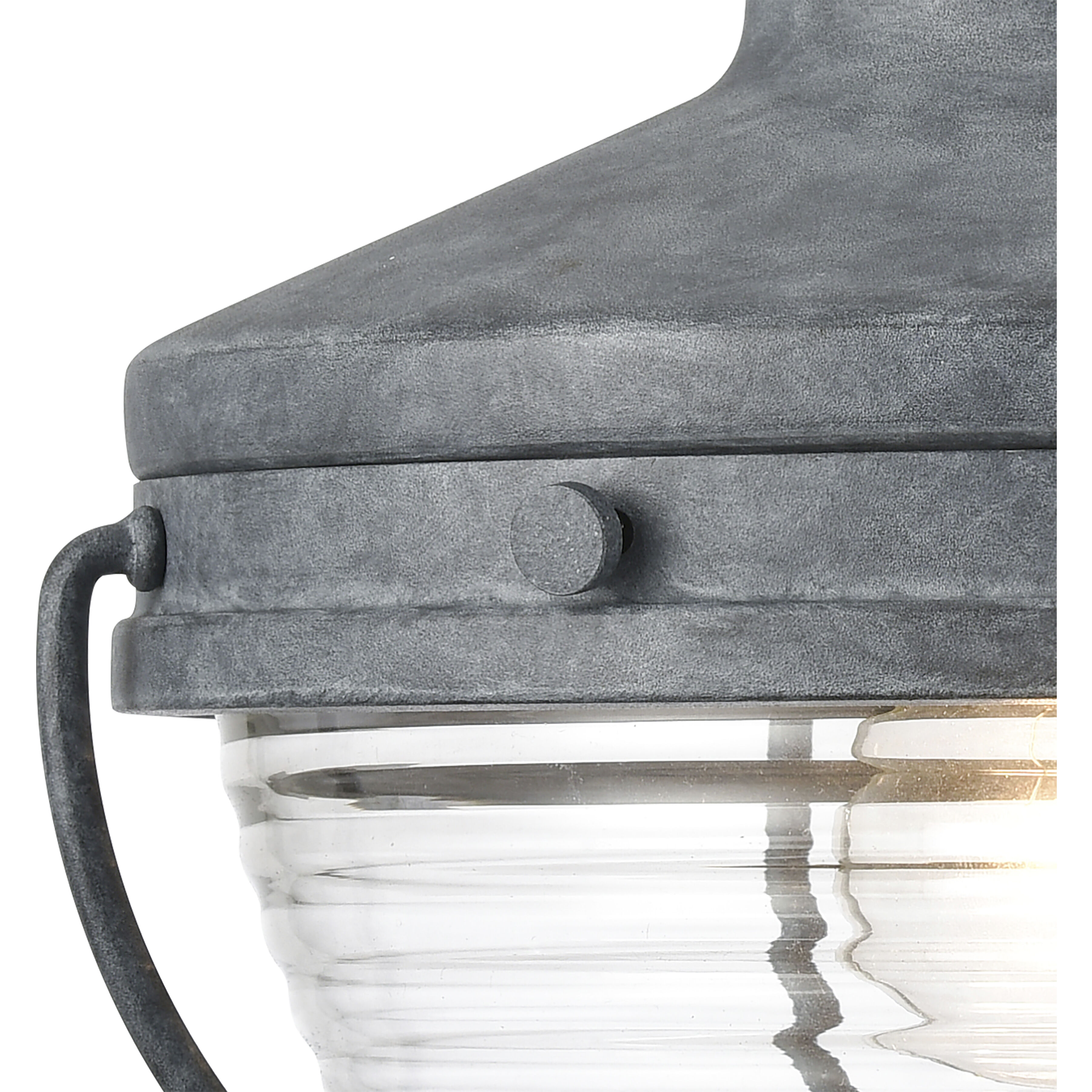 Eastport 1 Light 12 inch Aged Zinc Outdoor Wall Sconce