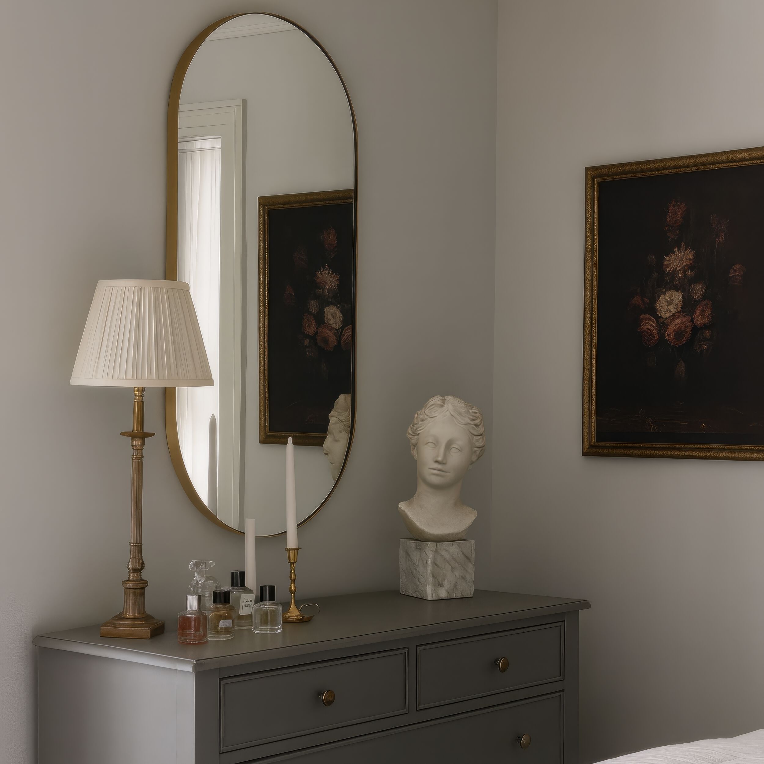 Capsule 40 X 22 inch Gold Wall Mirror