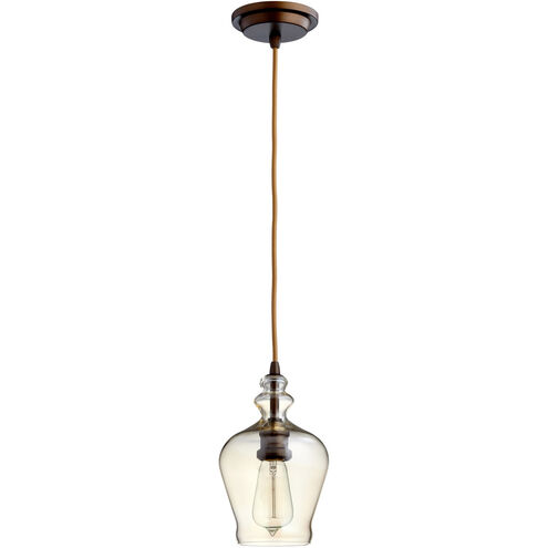 Calista 1 Light 6 inch Oiled Bronze Pendant Ceiling Light