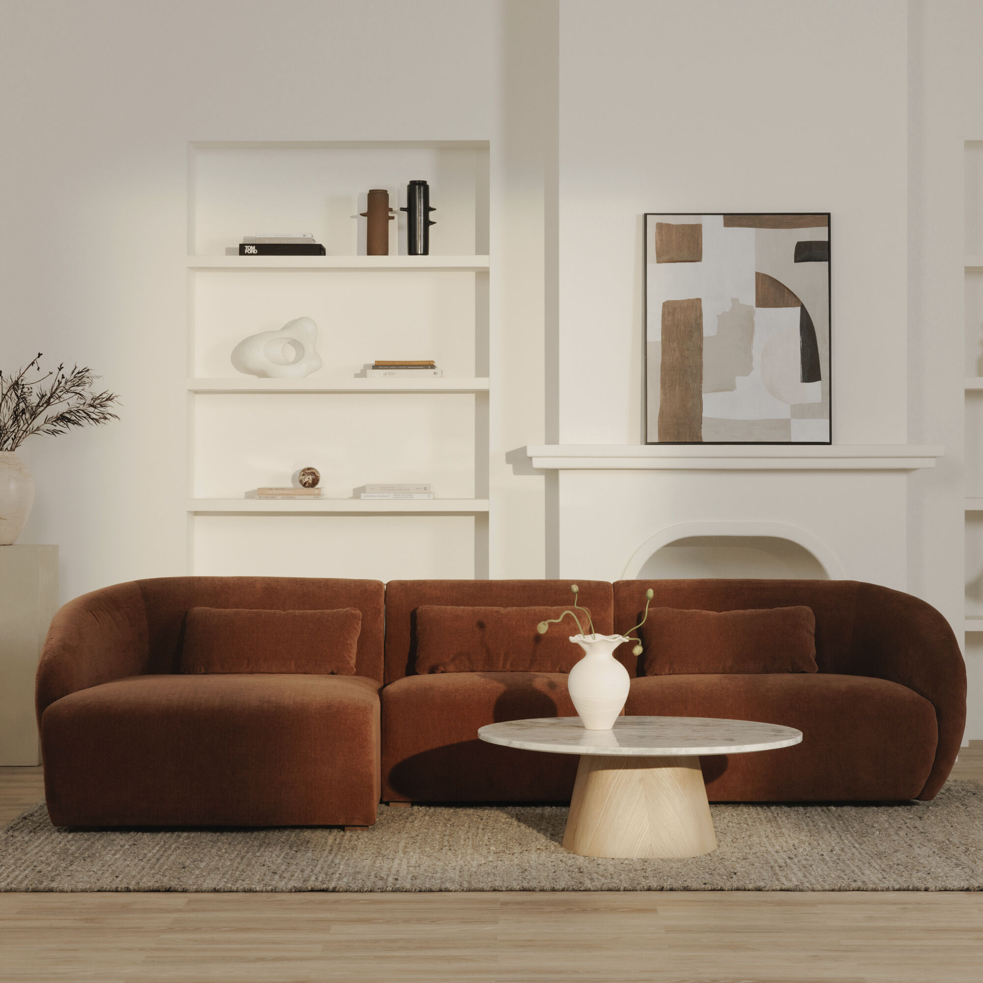 Amelia Brown Chaise, Right