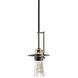 Erlenmeyer 1 Light 4 inch Dark Smoke Mini Pendant Ceiling Light