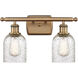 Ballston Caledonia LED 16 inch Brushed Brass Bath Vanity Light Wall Light in Mica Glass, Ballston