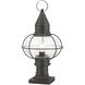 Newburyport 1 Light 20 inch Charcoal Outdoor Post Top Lantern