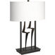 Antasia 24.7 inch 100 watt Black Table Lamp Portable Light in Natural Anna