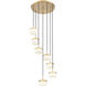Renaud LED 21 inch Modern Gold Chandelier Ceiling Light
