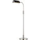 Robert 50 inch 9.50 watt Polished Nickel / Clear Acrylic Task Floor Lamp Portable Light
