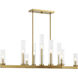 Carina 9 Light 37.75 inch Warm Brass Chandelier Ceiling Light